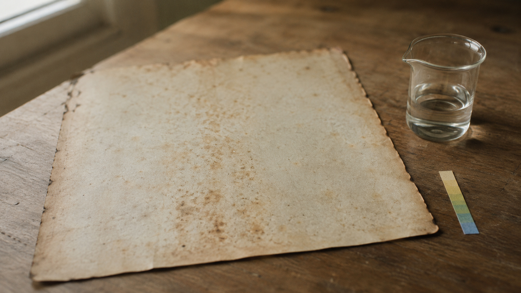 Paper bleaching – conservation methods and when (not) to do it